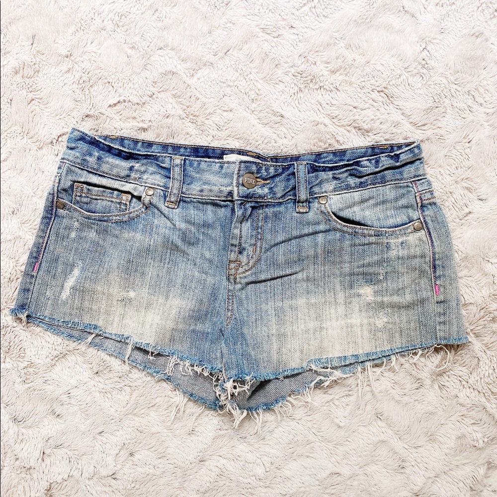 VS Pink Jean Shorts: Sz 0 - EUC